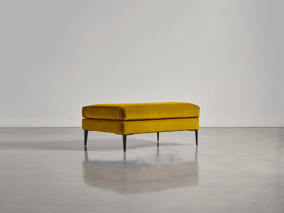 Milano Ottoman Gold Cotton Velvet