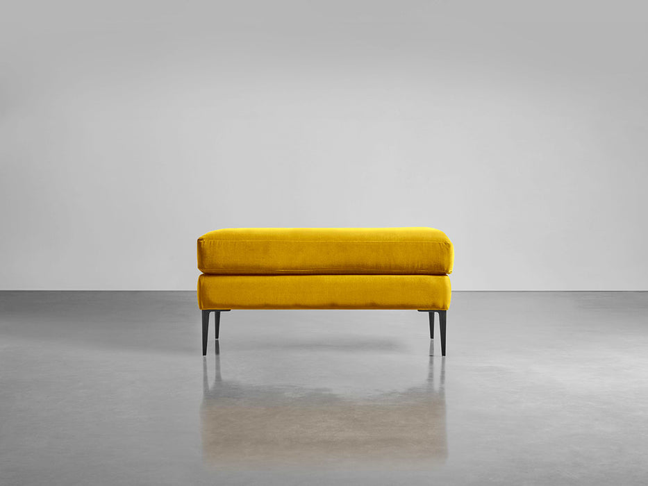 Milano Ottoman Gold Cotton Velvet
