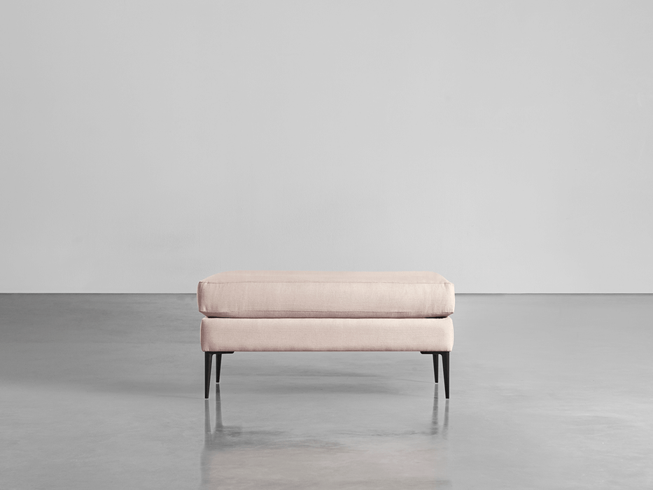 Milano Ottoman Mallow Linen Cotton Blend