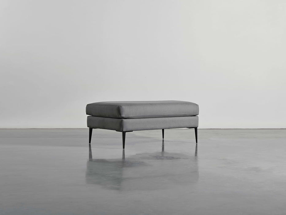 Milano Ottoman Smoke Linen Cotton Blend