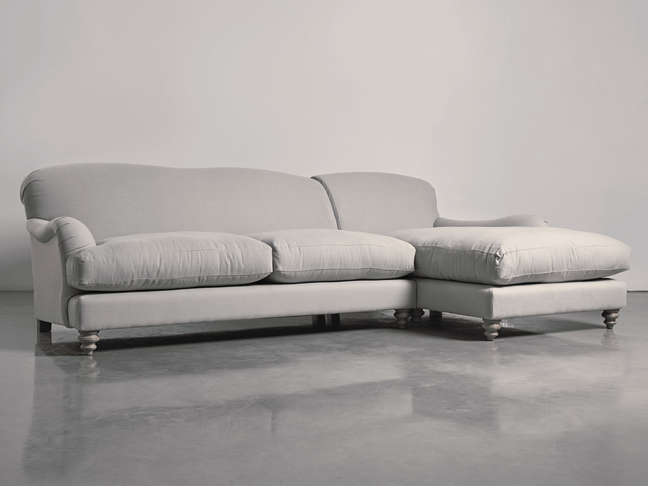 Cosy Chaise Ash Linen Cotton Blend - Right Hand Facing
