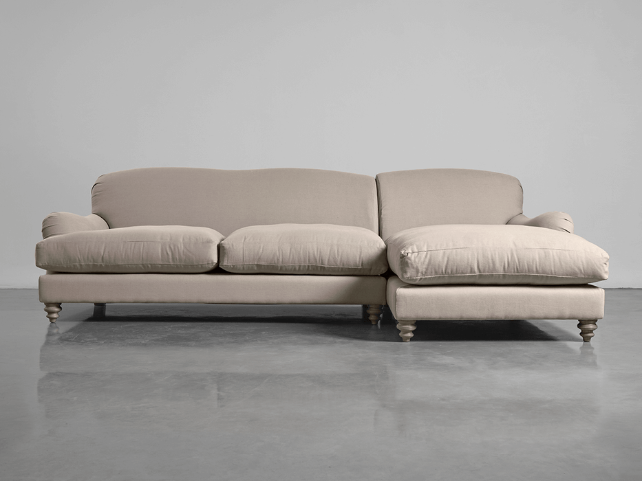 Cosy Chaise Birch Linen Cotton Blend - Right Hand Facing