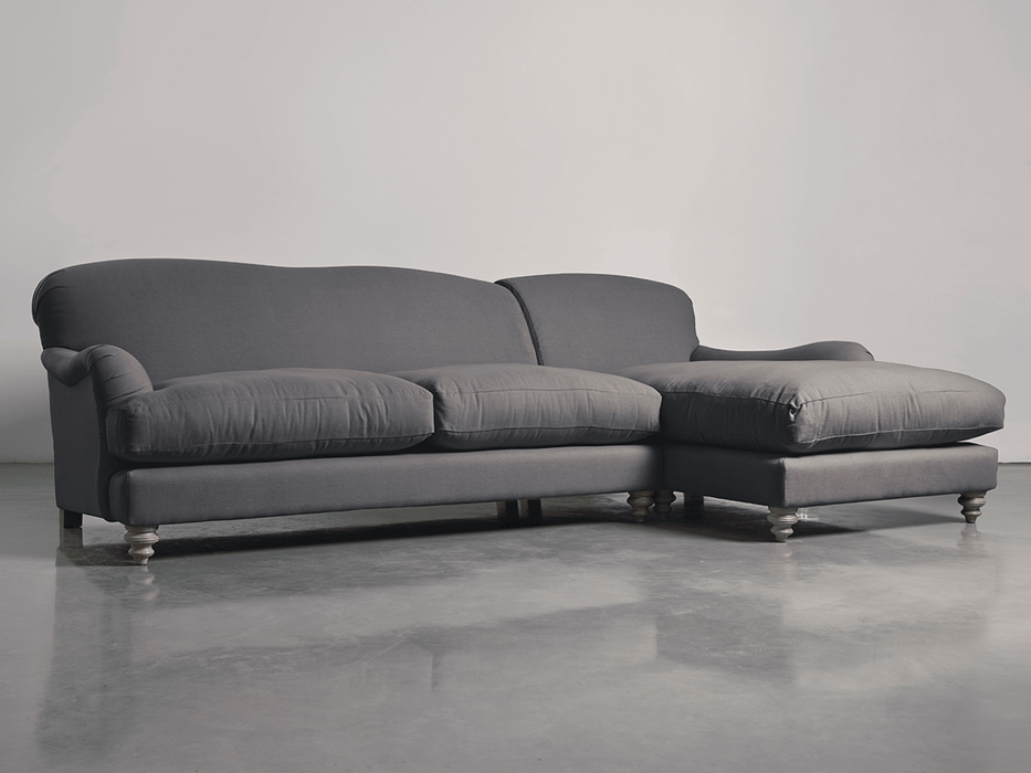 Cosy Chaise Flint Linen Cotton Blend - Right Hand Facing