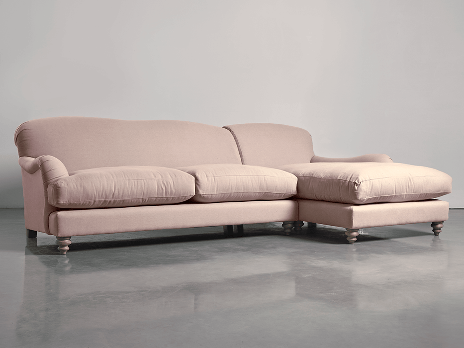 Cosy Chaise Mallow Linen Cotton Blend -Right Hand Facing