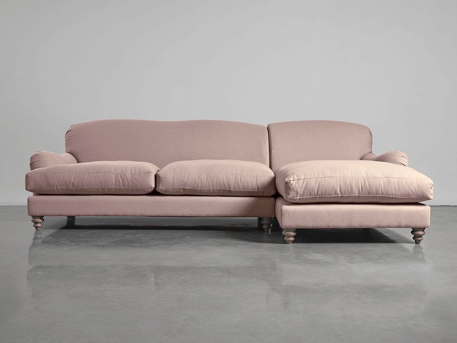 Cosy Chaise Mallow Linen Cotton Blend -Right Hand Facing