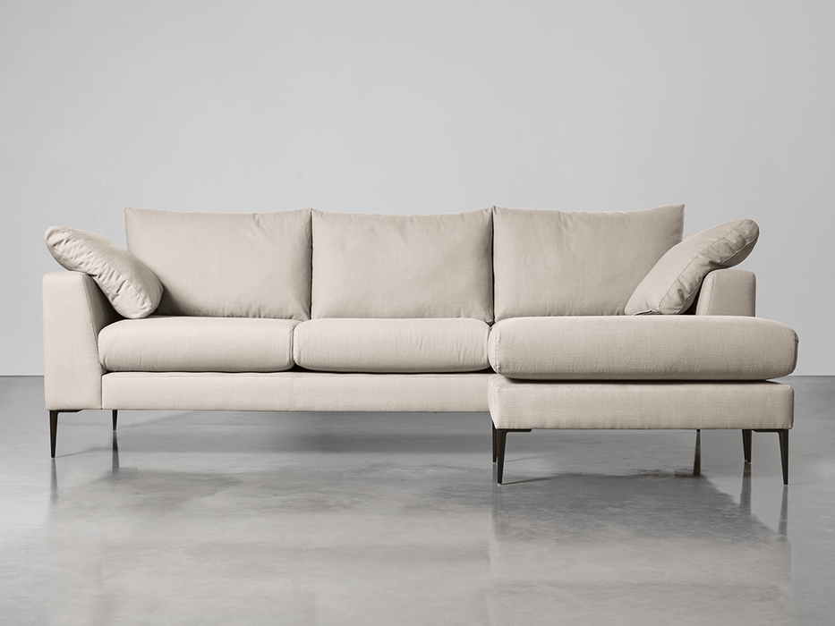 Milano Grand Chaise Sofa Birch Linen Cotton Blend