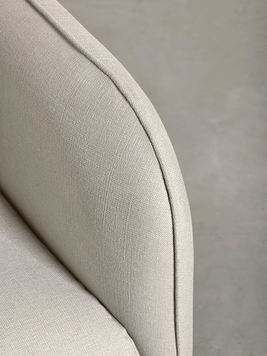 Scandi Loveseat Ash Linen Cotton Blend