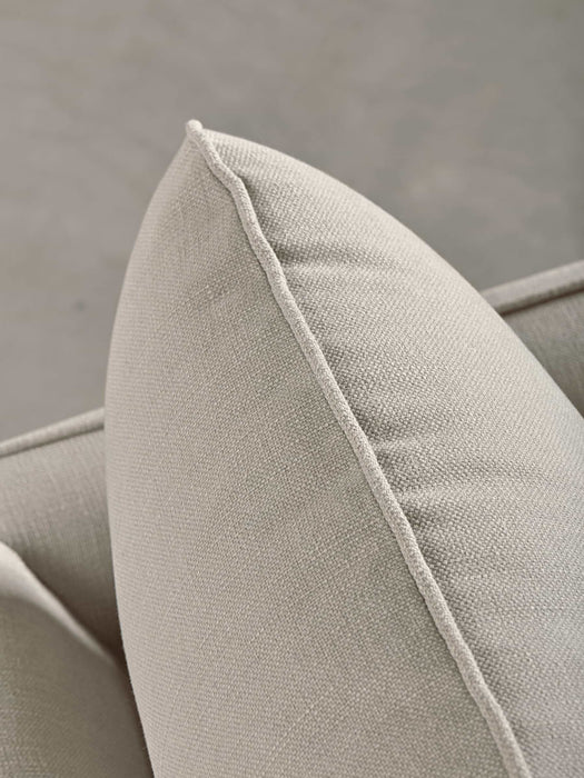 Scandi Armchair Ash Linen Cotton Blend