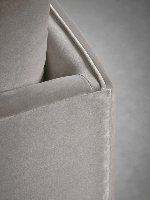 Scandi Loveseat Gold Cotton Velvet