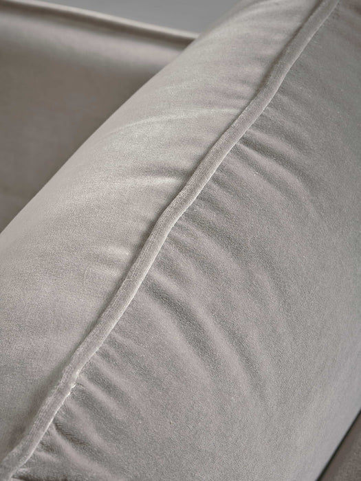 Scandi Midi Chaise Sofa Blush Cotton Velvet