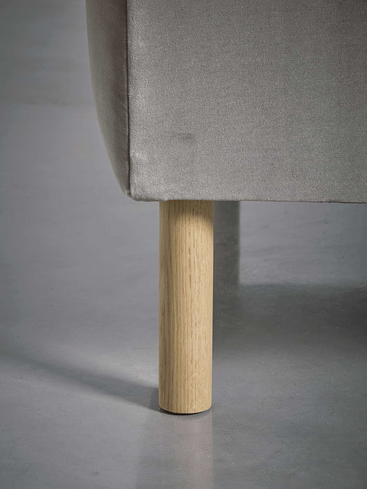 Scandi Armchair Blush Cotton Velvet