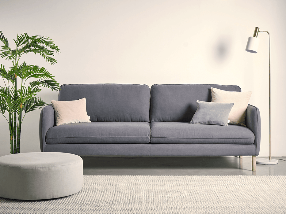 Scandi Petite Sofa Blush Cotton Velvet