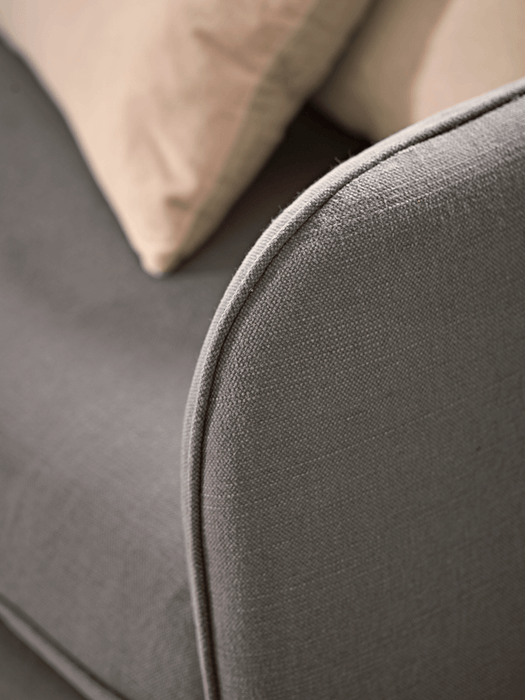 Scandi Petite Sofa Smoke Linen Cotton Blend