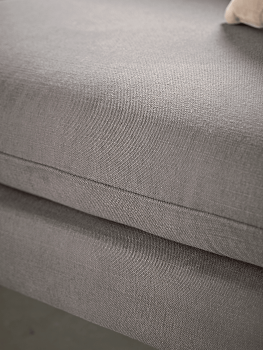 Scandi Petite Sofa Smoke Linen Cotton Blend