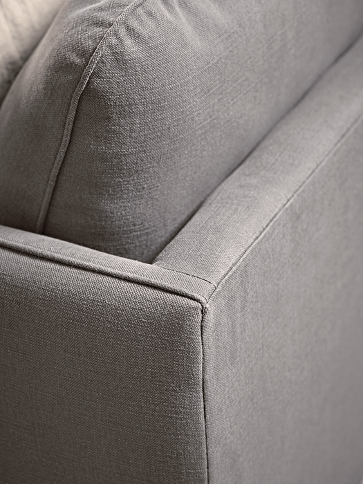 Scandi Petite Sofa Smoke Linen Cotton Blend