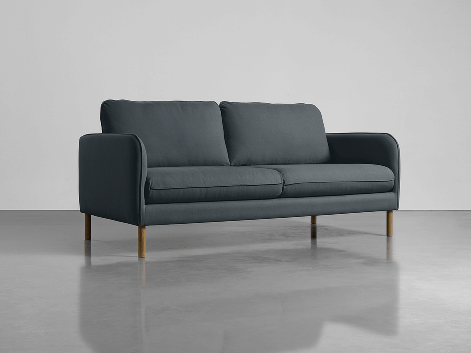 Scandi Midi Sofa Flint Linen Cotton Blend