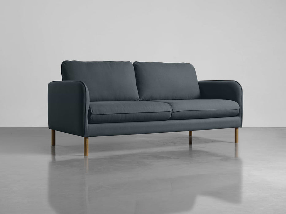 Scandi Petite Sofa Flint Linen Cotton Blend