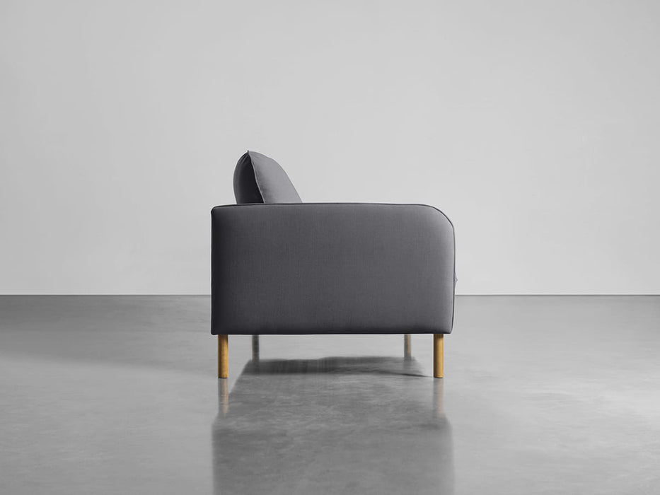 Scandi Petite Sofa Flint Linen Cotton Blend