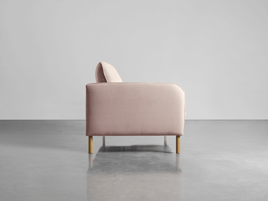 Scandi Midi Sofa Mallow Linen Cotton Blend