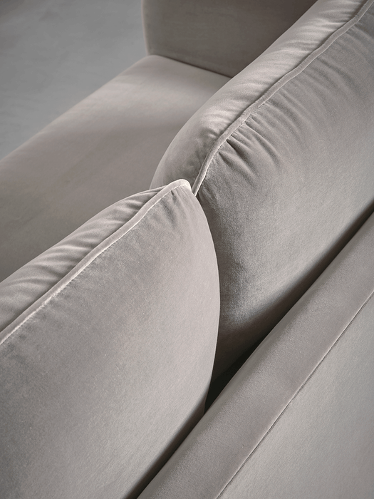 Scandi Midi Sofa Navy Cotton Velvet