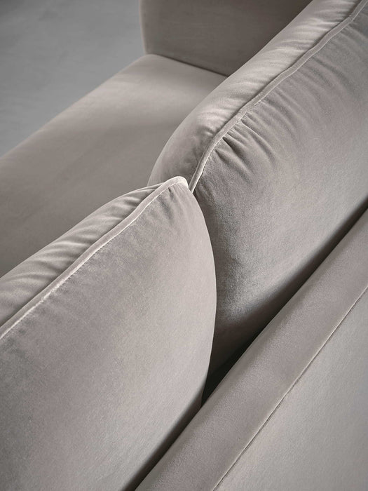 Scandi Petite Sofa Navy Cotton Velvet