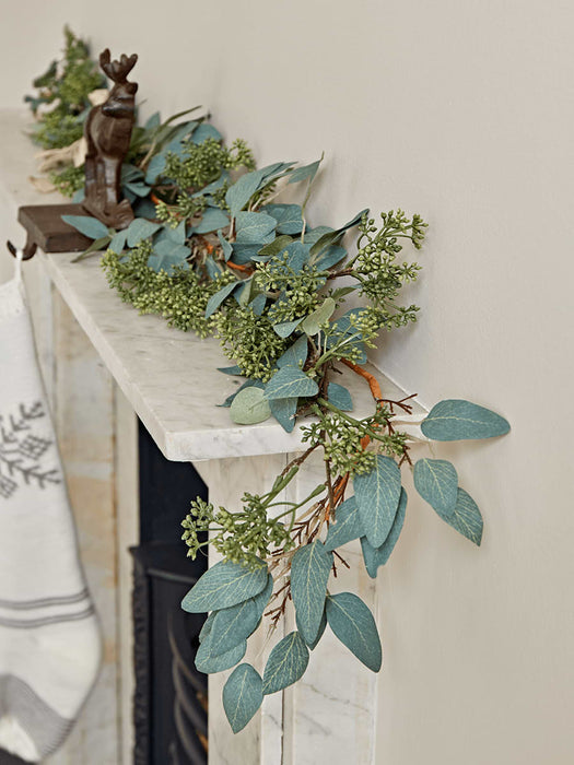 Frosted Eucalyptus Mix Garland