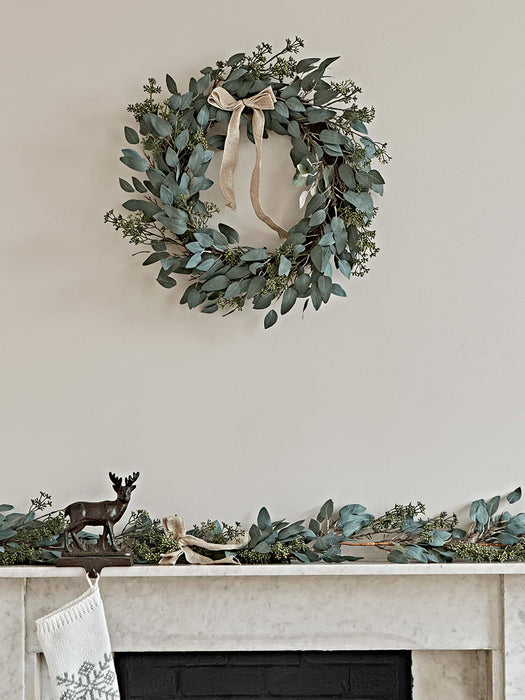 Frosted Eucalyptus Mix Garland