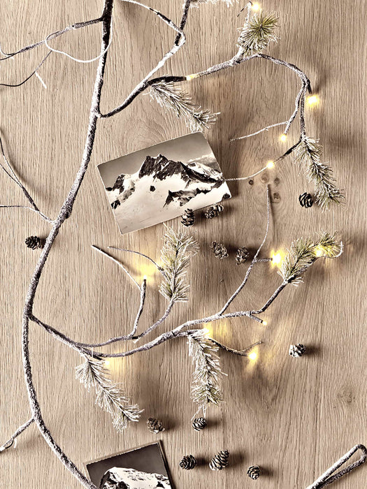 Light Up Frosted Pine Garland