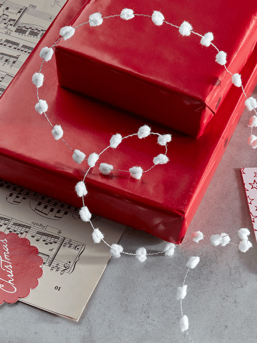 White Pom Pom Ribbon