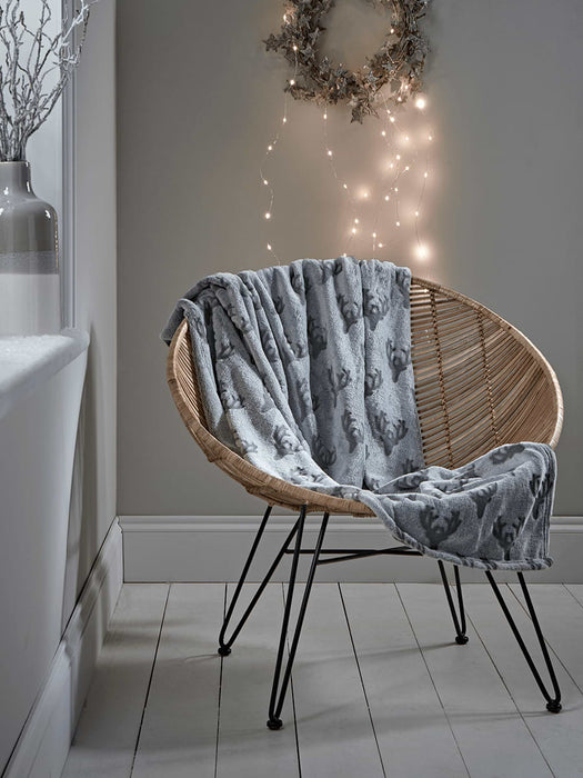 Fleecy Throw - Stags