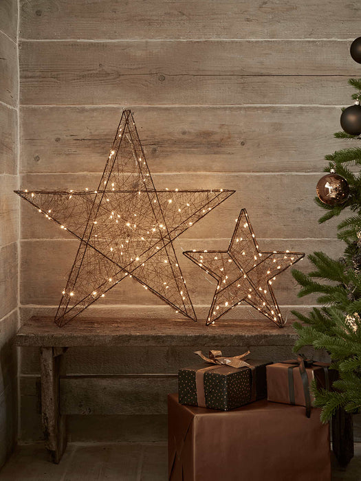 Lit Copper Star - Small