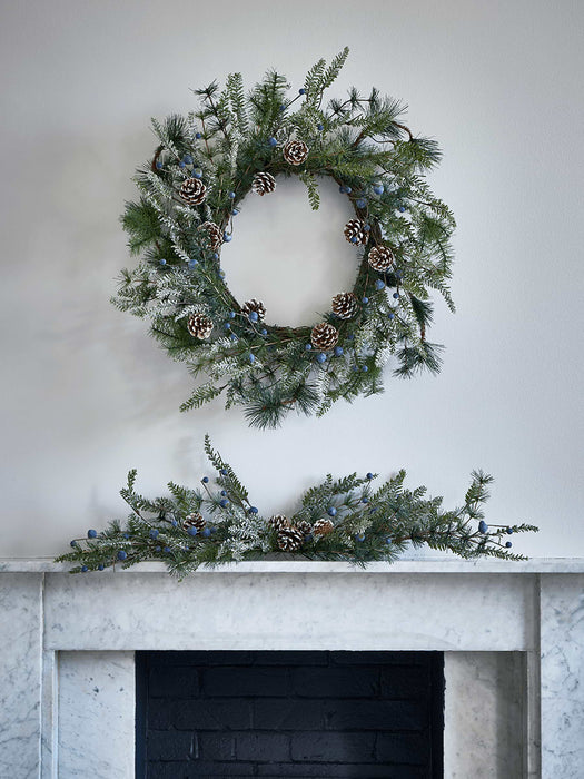 Frosted Pine & Berry Wreath