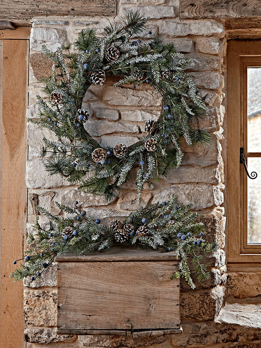 Frosted Pine & Berry Wreath