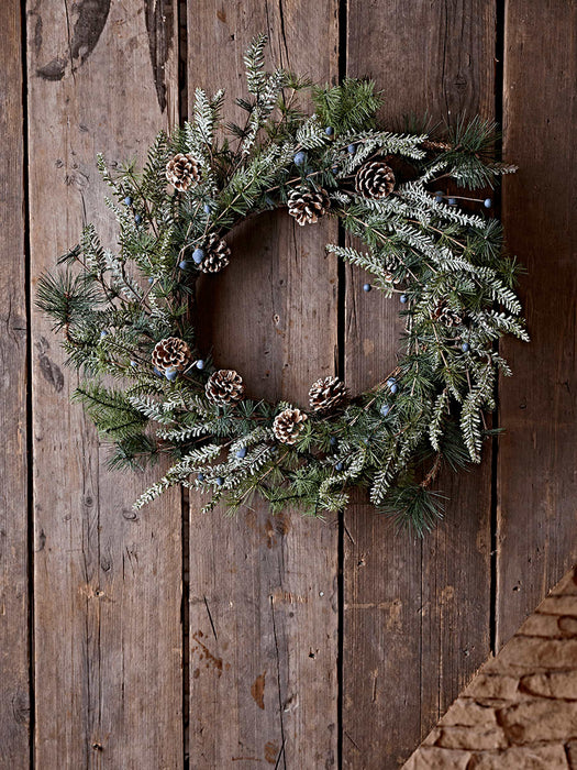 Frosted Pine & Berry Wreath