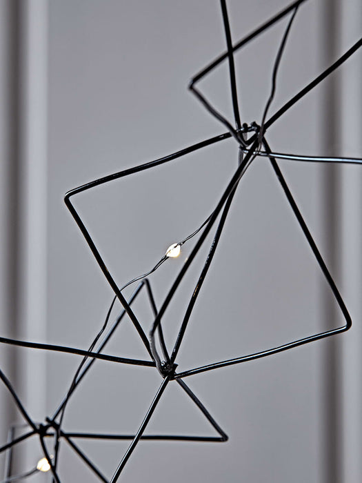 Black Geometric String Lights