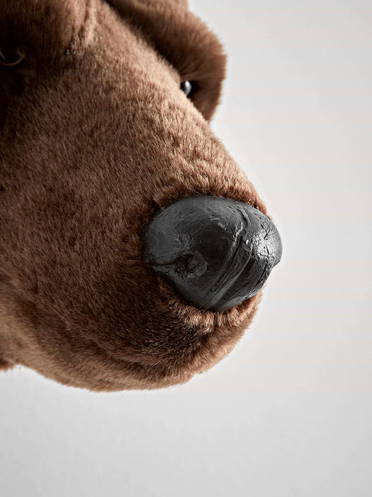 Plush Brown Bear Head