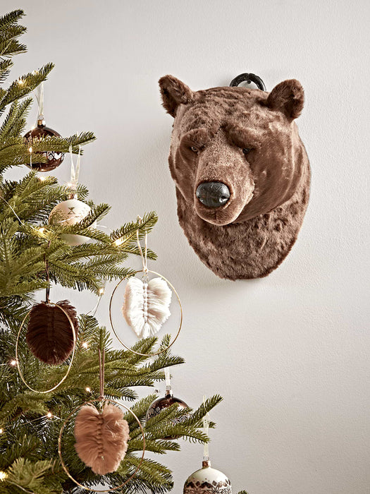 Plush Brown Bear Head