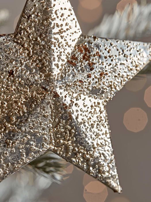 Six Textured Hanging Stars