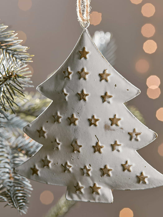 Embossed Hanging Tree & Star