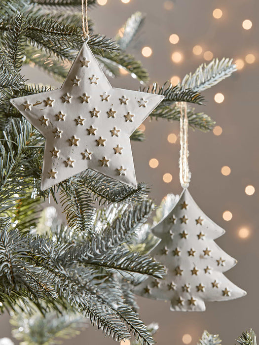 Embossed Hanging Tree & Star