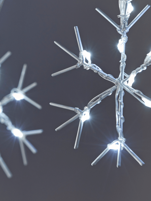 Indoor Outdoor Snowflake String Lights