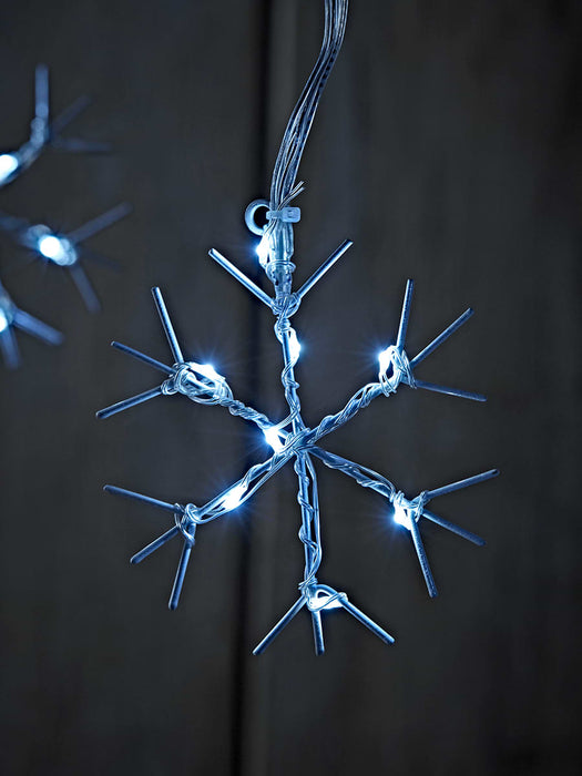 Indoor Outdoor Snowflake String Lights