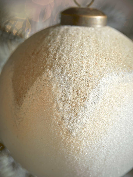 Six Sugar Frosted Baubles