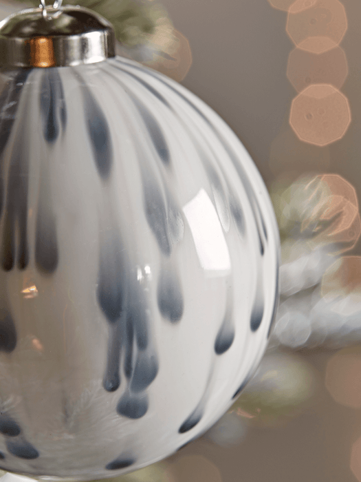 Six Beaded Droplet Baubles