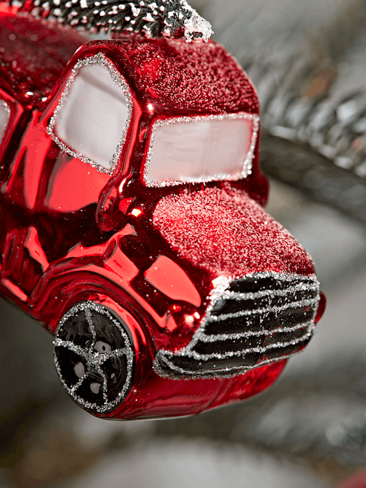 Two Tree Truck Glass Baubles