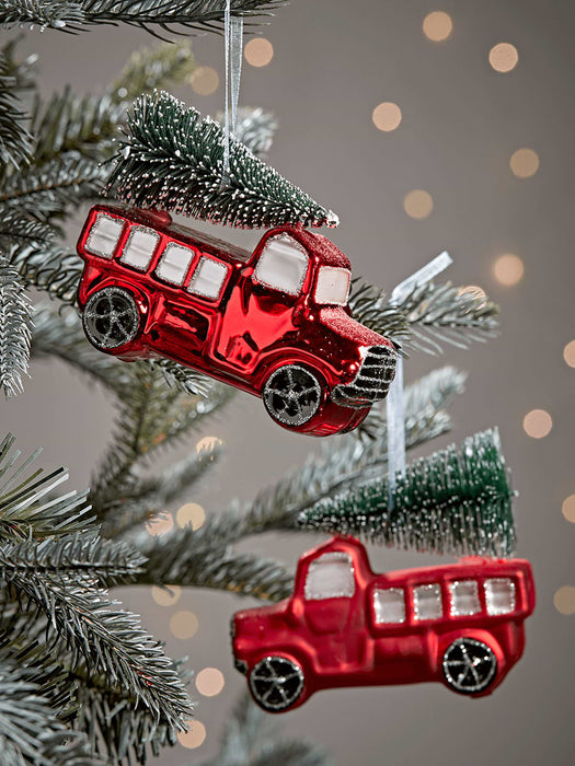 Two Tree Truck Glass Baubles