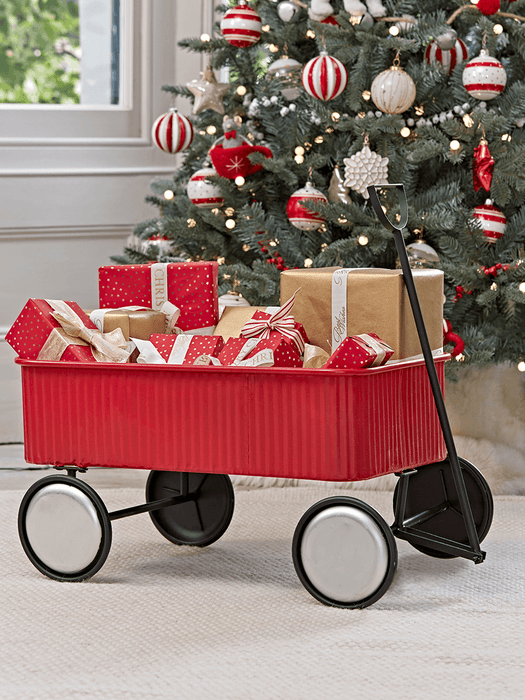 Metal Present Cart - Red