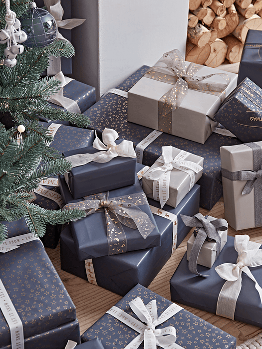 Blush Speckle Reversible Wrapping Paper