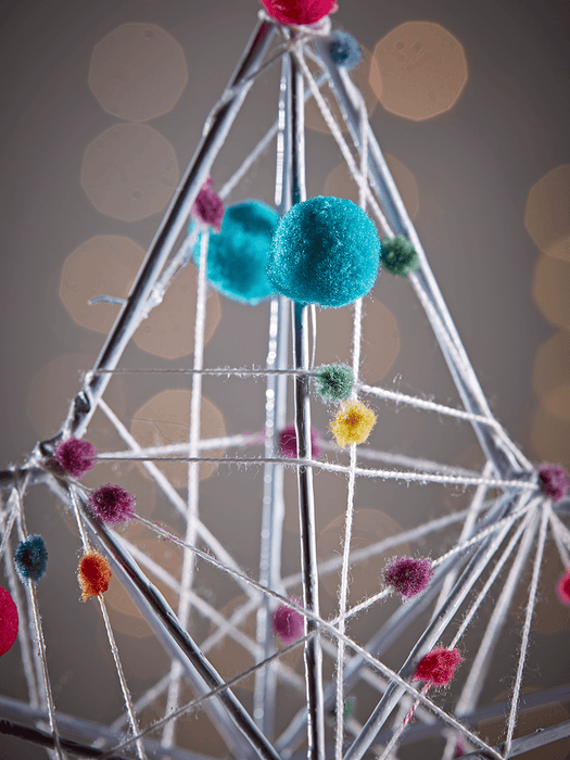 Multi Pom Pom Tree Topper