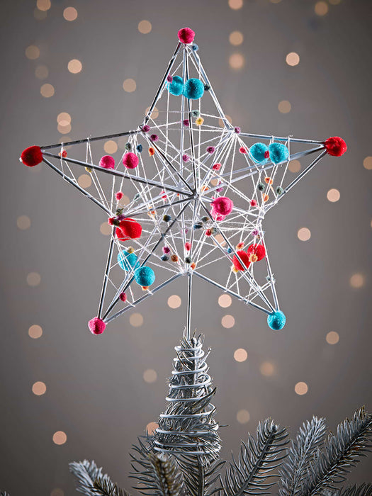 Multi Pom Pom Tree Topper